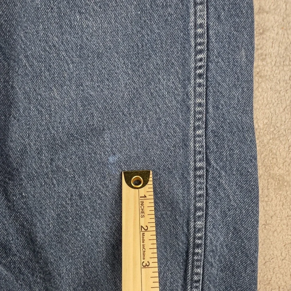 Vintage KEY Jeans Mens 50x30 (46x28) Blue Suspender Buttons Workwear Made in USA